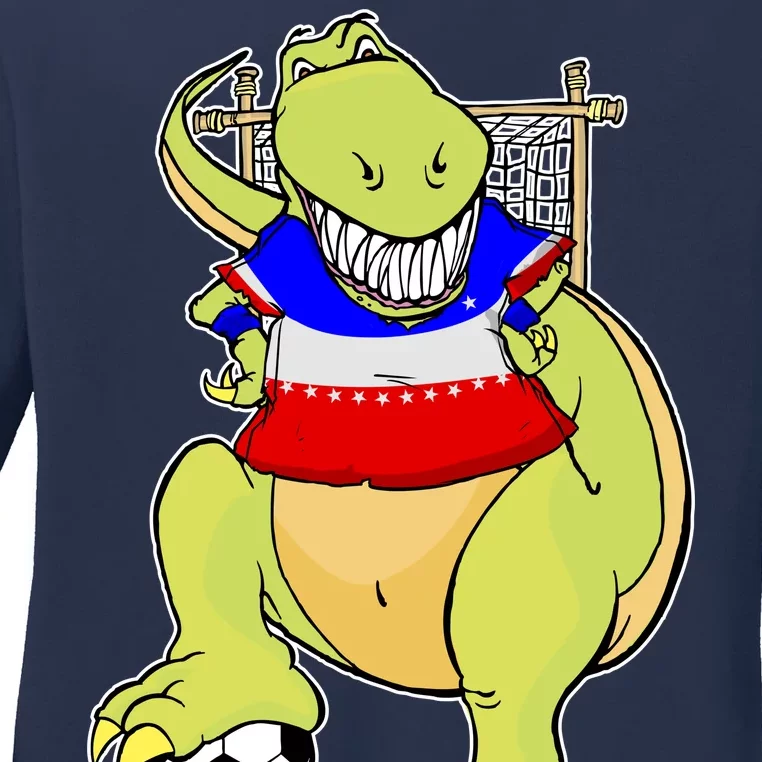 USA Soccer T-Rex Ladies Long Sleeve Shirt