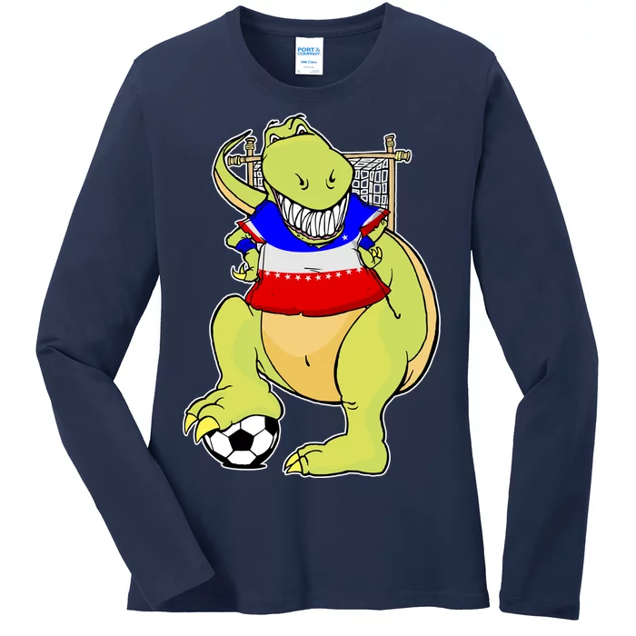 USA Soccer T-Rex Ladies Long Sleeve Shirt