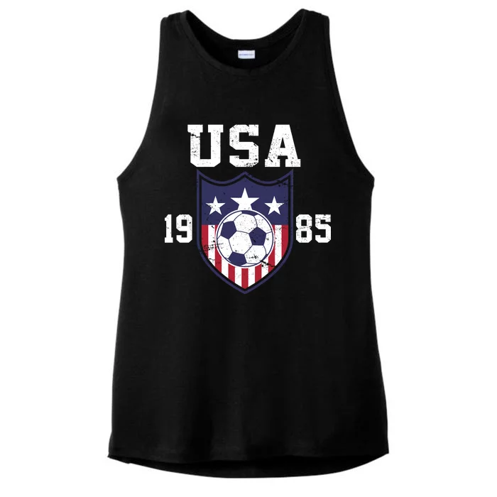 USA Soccer Team 1985 Ladies Tri-Blend Wicking Tank