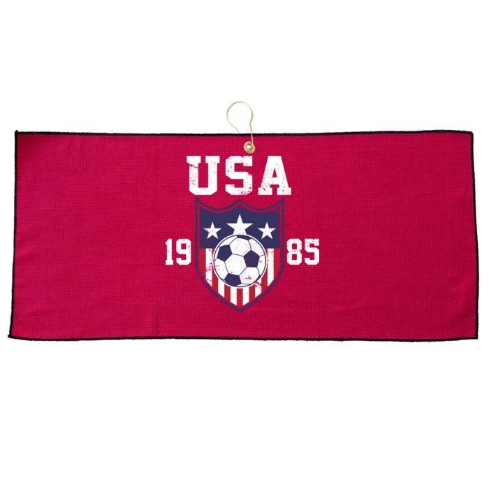 USA Soccer Team 1985 Large Microfiber Waffle Golf Towel