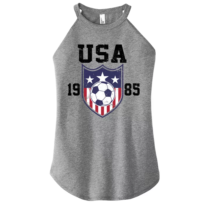 USA Soccer Team 1985 Women’s Perfect Tri Rocker Tank