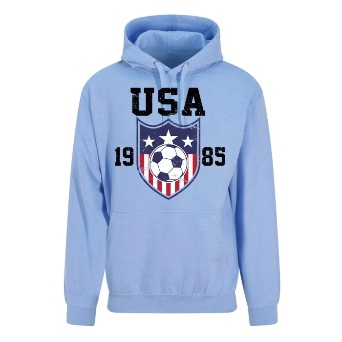 USA Soccer Team 1985 Unisex Surf Hoodie