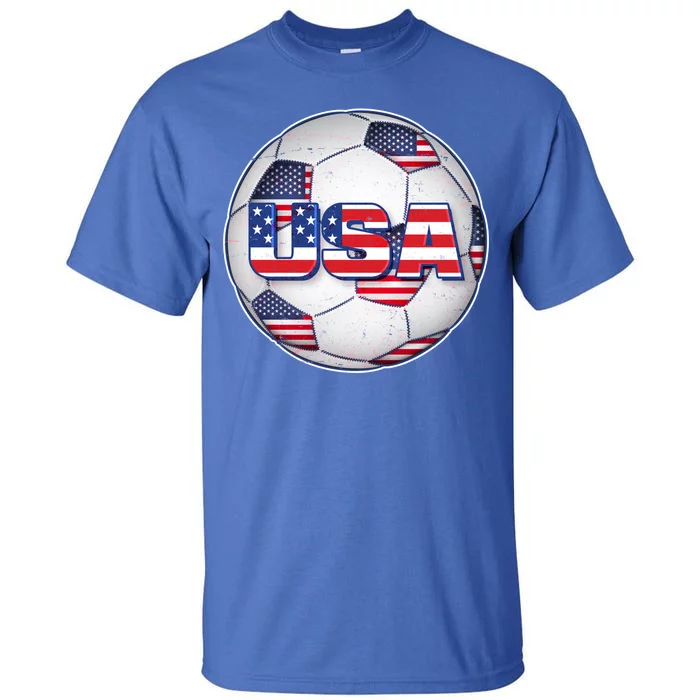 USA Soccer Team Ball Tall T-Shirt