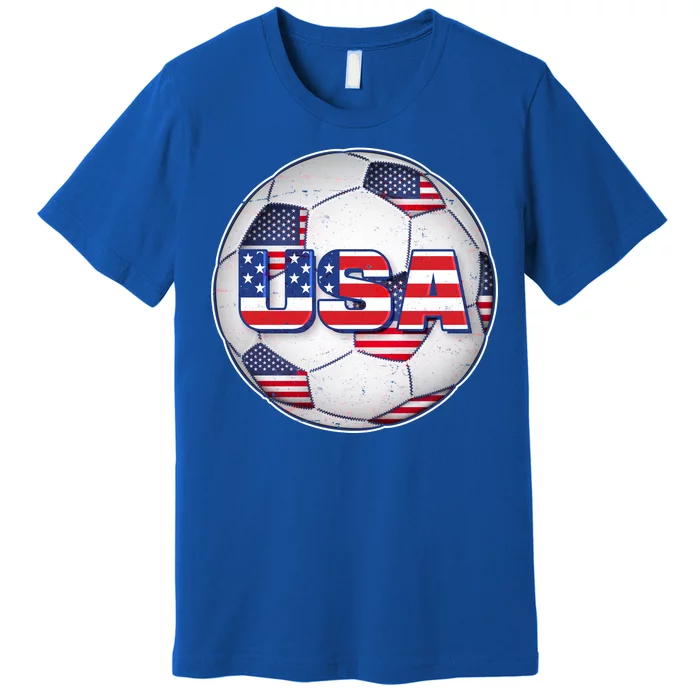 USA Soccer Team Ball Premium T-Shirt