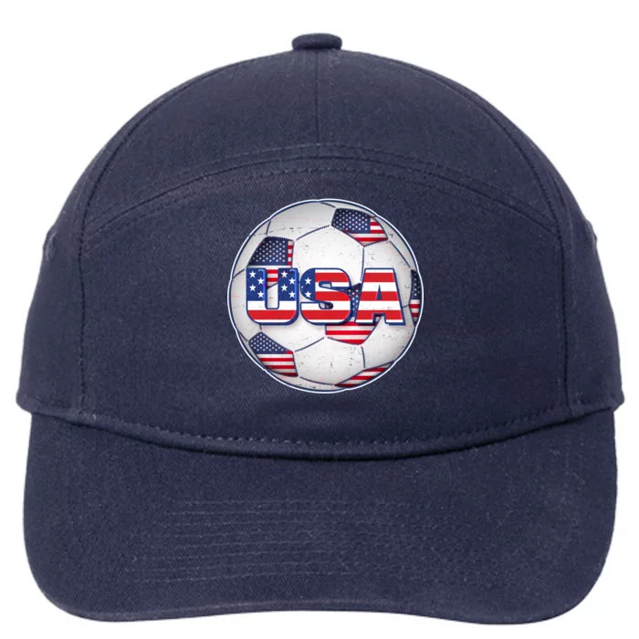 USA Soccer Team Ball 7-Panel Snapback Hat