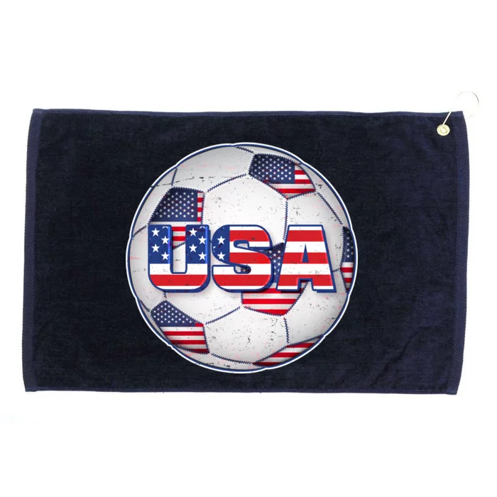 USA Soccer Team Ball Grommeted Golf Towel