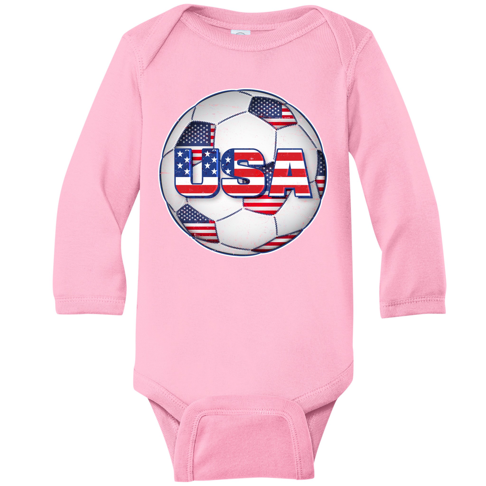 USA Soccer Football Futbal Club Team Sports Ball Infant Bodysuit 