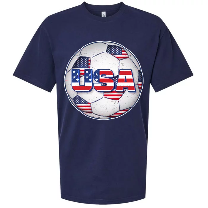 USA Soccer Team Ball Sueded Cloud Jersey T-Shirt