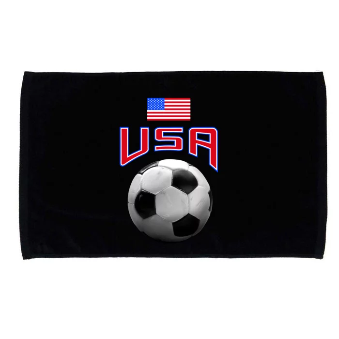 USA Soccer United States of America Flag Microfiber Hand Towel