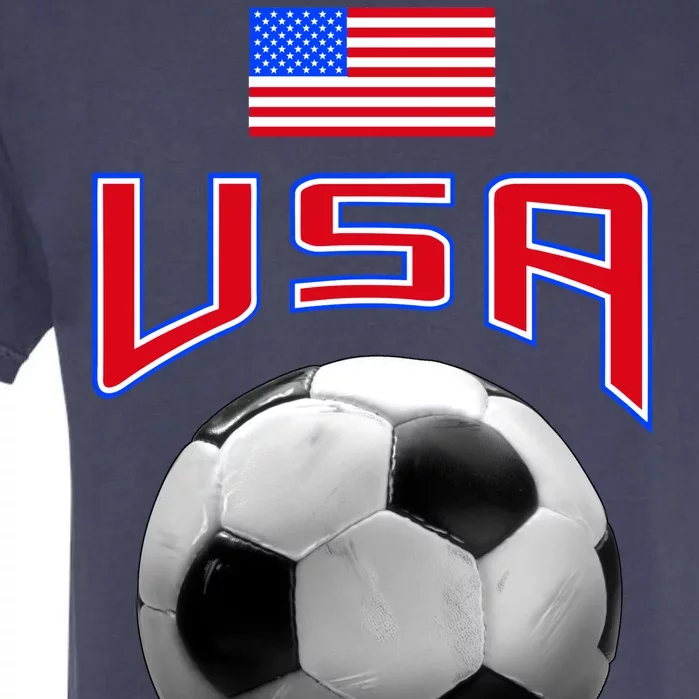 USA Soccer United States of America Flag Garment-Dyed Heavyweight T-Shirt