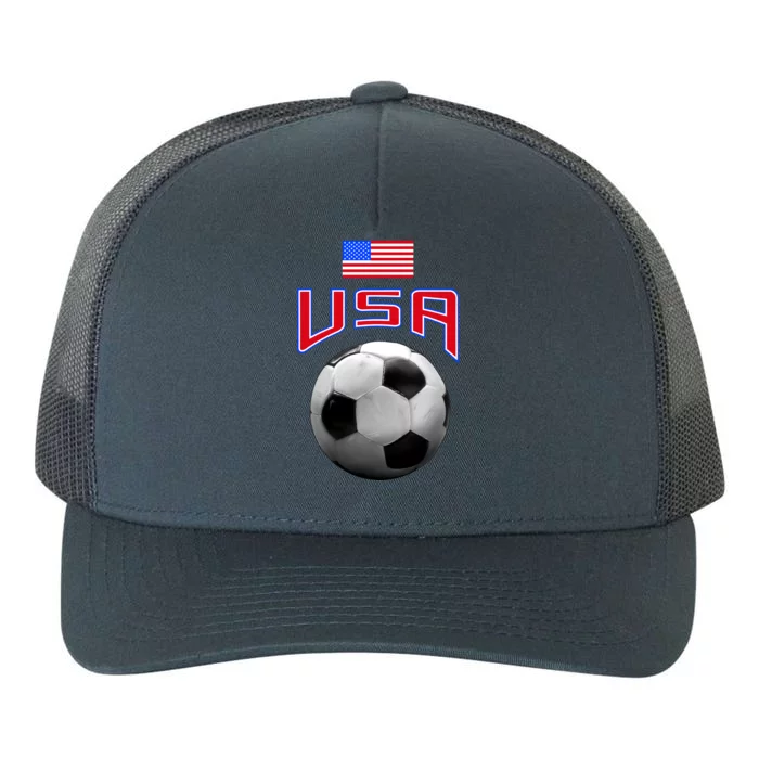 USA Soccer United States of America Flag Yupoong Adult 5-Panel Trucker Hat