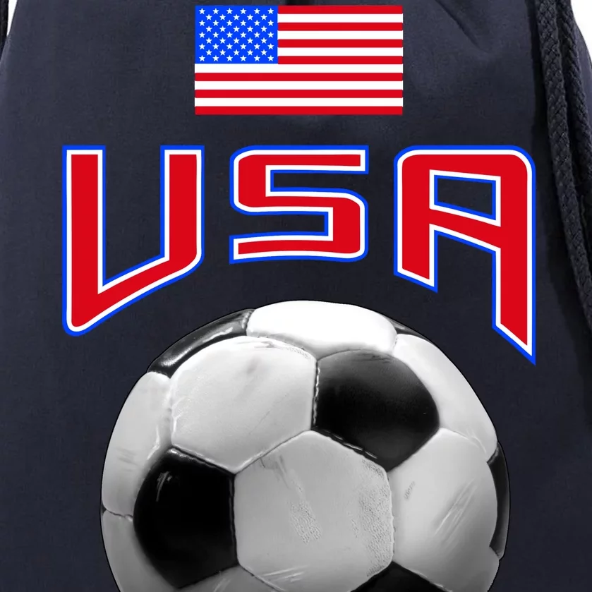 USA Soccer United States of America Flag Drawstring Bag