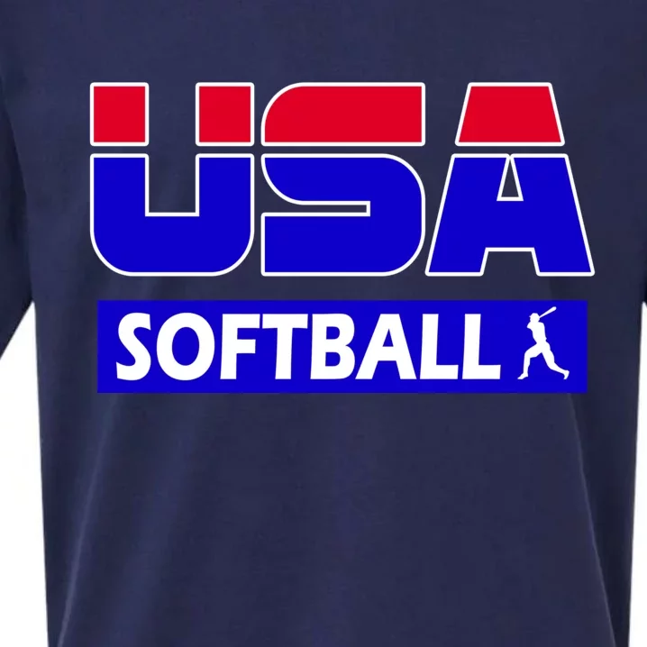 USA Softball Olympics Team Sueded Cloud Jersey T-Shirt