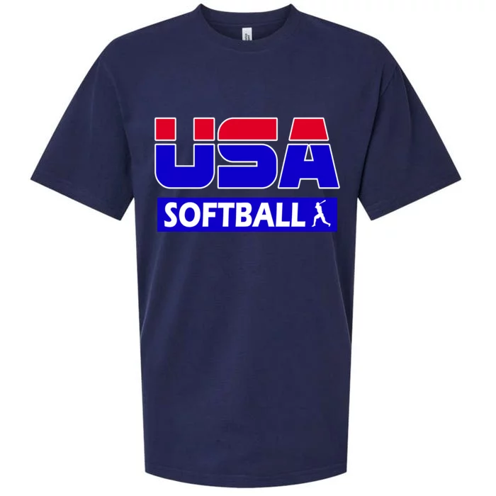 USA Softball Olympics Team Sueded Cloud Jersey T-Shirt