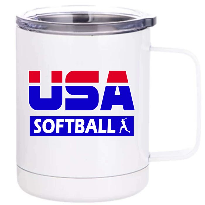 USA Softball Olympics Team Front & Back 12oz Stainless Steel Tumbler Cup