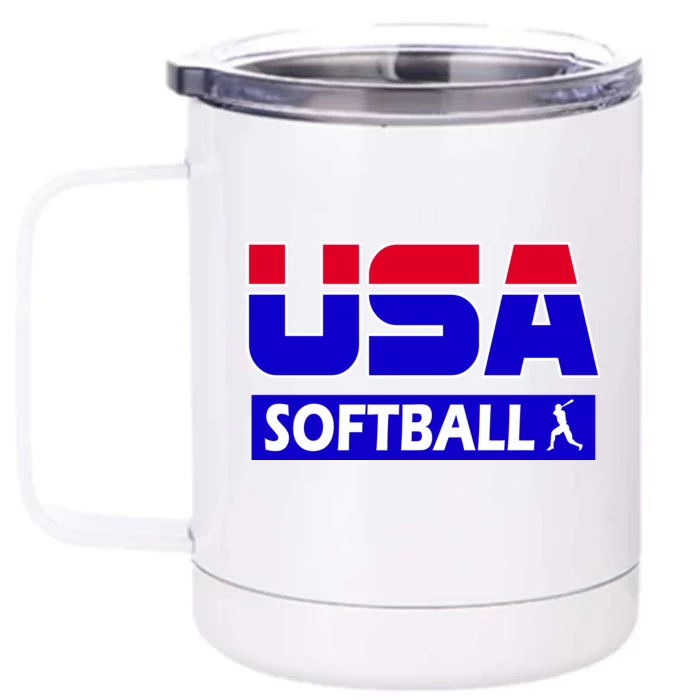 USA Softball Olympics Team Front & Back 12oz Stainless Steel Tumbler Cup