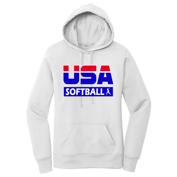 USA Softball Olympics Team Women's Pullover Hoodie