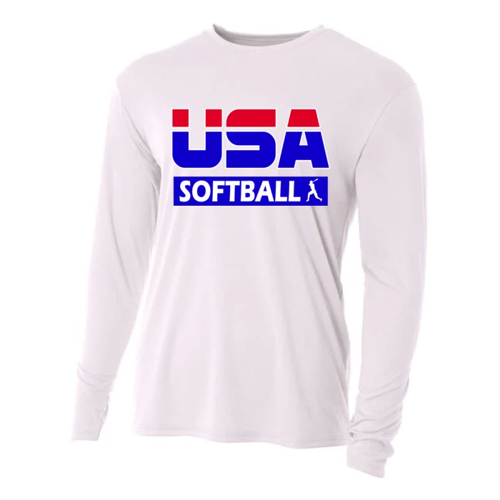 USA Softball Olympics Team Cooling Performance Long Sleeve Crew