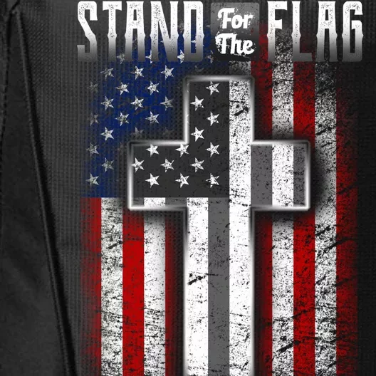 USA Stand For The Flag And Kneel For The Cross City Backpack