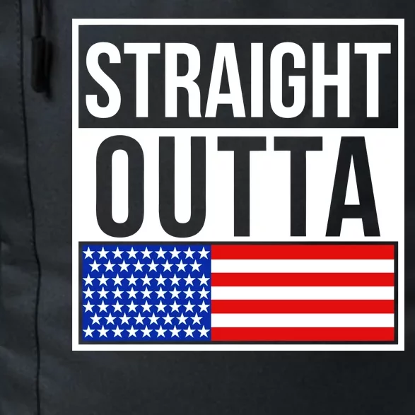 USA Straight Outta United States of America 4th of July Daily Commute Backpack