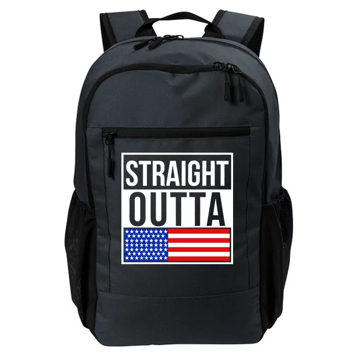 USA Straight Outta United States of America 4th of July Daily Commute Backpack