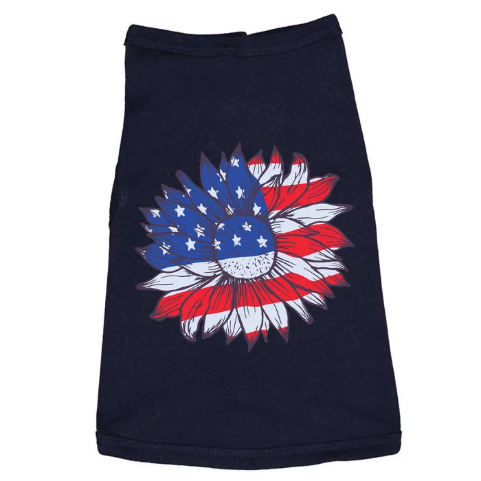 USA Sunflower Doggie Tank