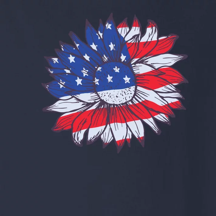 USA Sunflower Toddler Long Sleeve Shirt