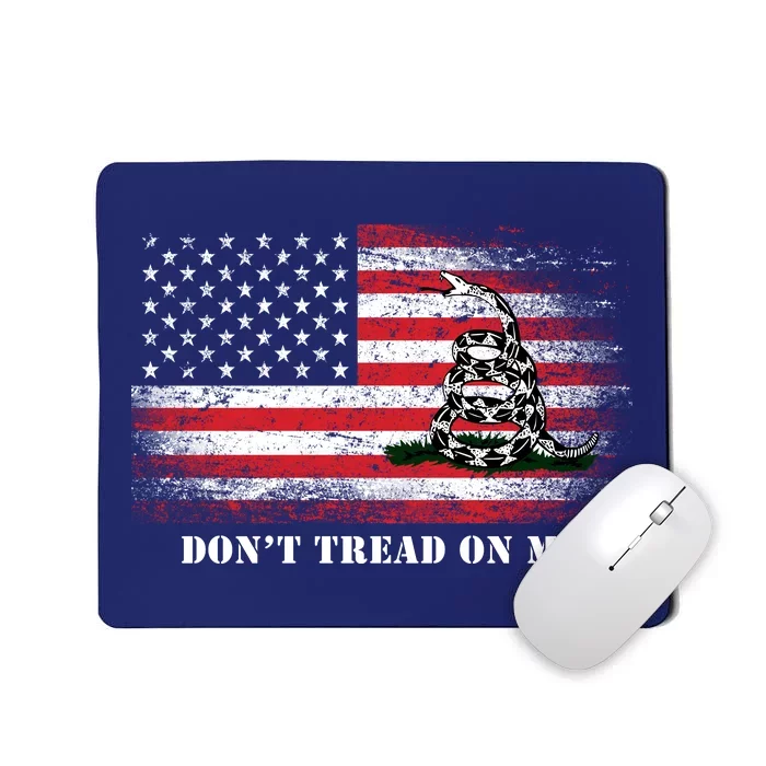 USA Vintage Flag Don't Tread On Me Mousepad