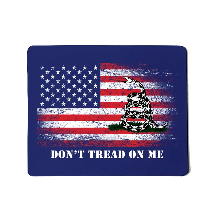 USA Vintage Flag Don't Tread On Me Mousepad