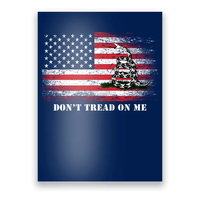 USA Vintage Flag Don't Tread On Me Poster