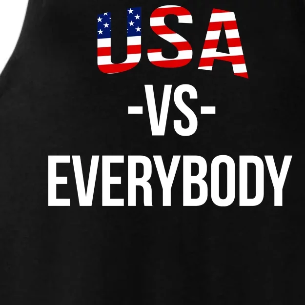 USA Vs Everybody Ladies Tri-Blend Wicking Tank