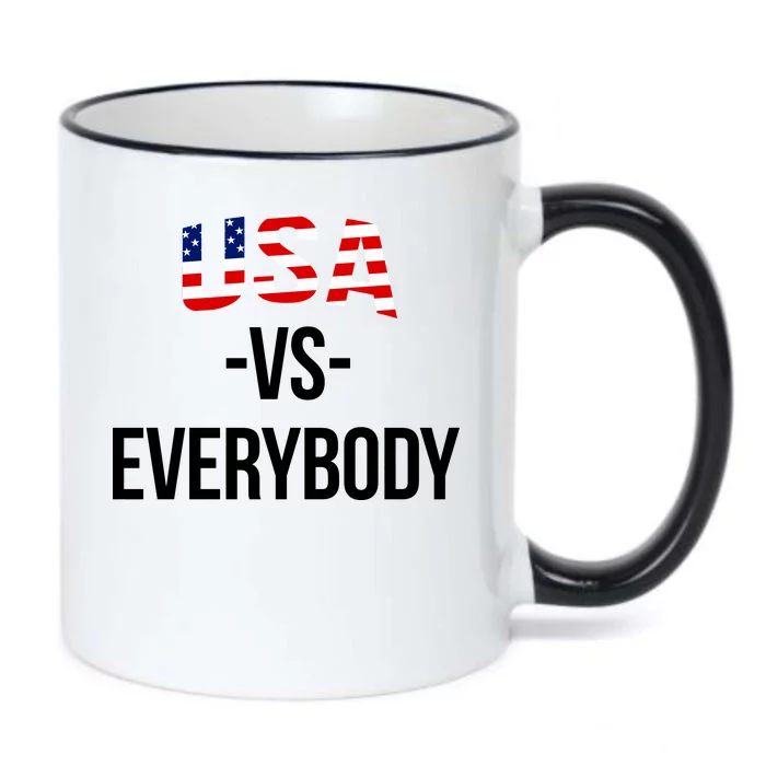 USA Vs Everybody Black Color Changing Mug