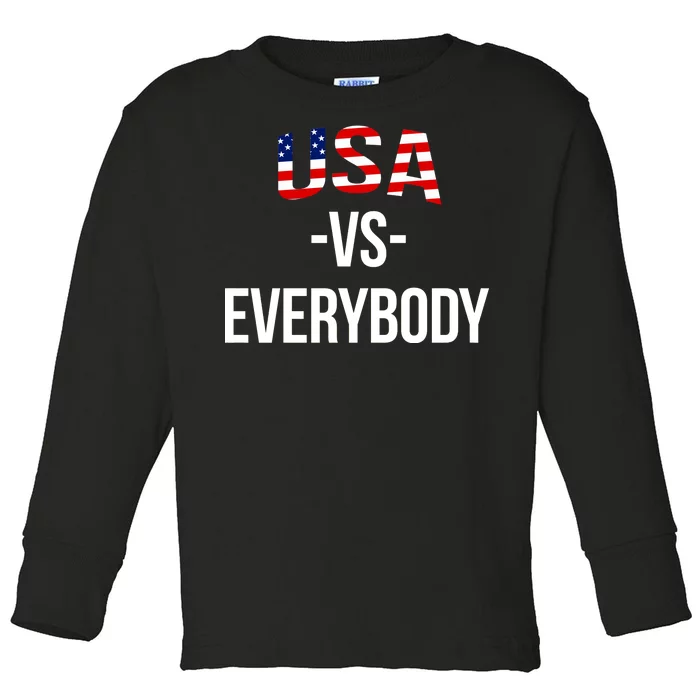 USA Vs Everybody Toddler Long Sleeve Shirt