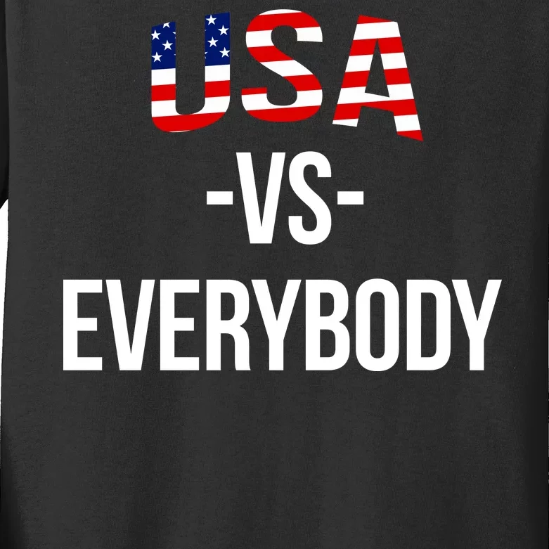 USA Vs Everybody Kids Long Sleeve Shirt