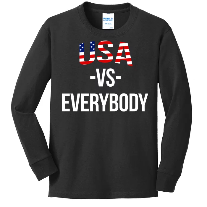 USA Vs Everybody Kids Long Sleeve Shirt