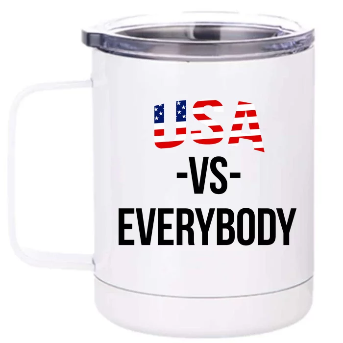 USA Vs Everybody Front & Back 12oz Stainless Steel Tumbler Cup