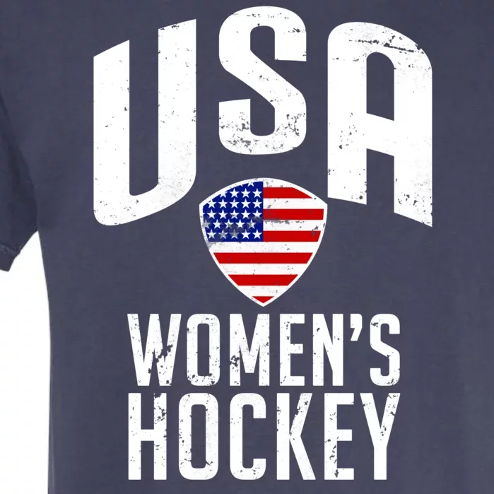 USA Women's Hockey Winter Sports Games Garment-Dyed Heavyweight T-Shirt