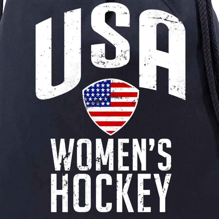 USA Women's Hockey Winter Sports Games Drawstring Bag