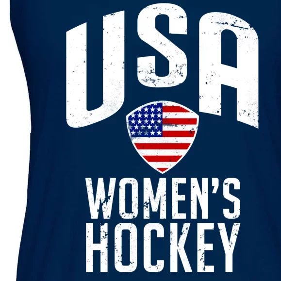 USA Women's Hockey Winter Sports Games Ladies Essential Flowy Tank