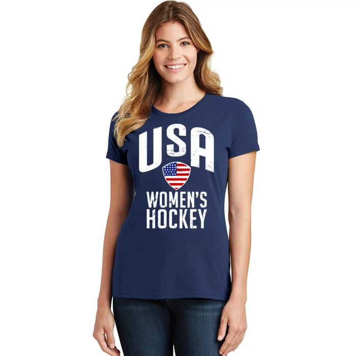 USA Women's Hockey Winter Sports Games Women's T-Shirt