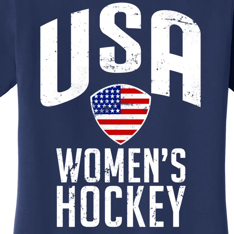 USA Women's Hockey Winter Sports Games Women's T-Shirt
