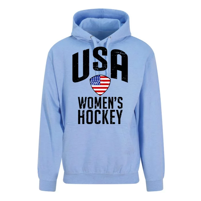 USA Women's Hockey Winter Sports Games Unisex Surf Hoodie