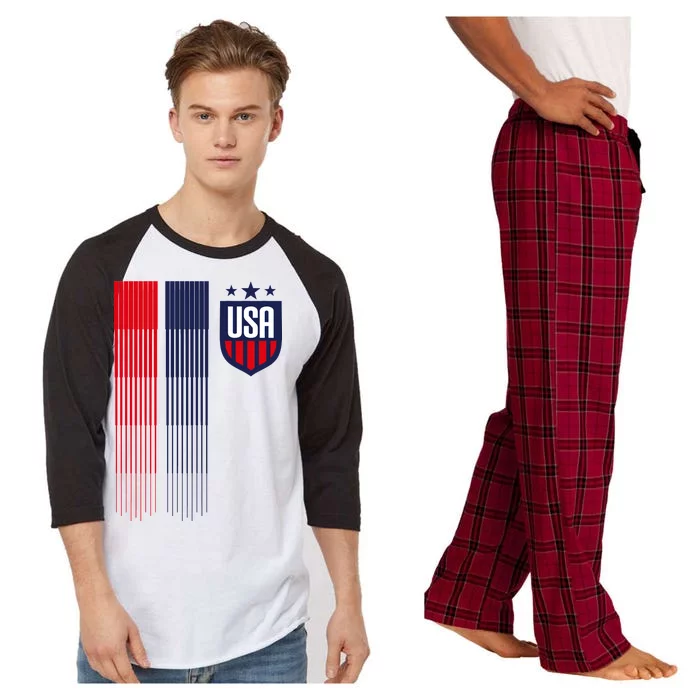 USA Women's Soccer Raglan Sleeve Pajama Set