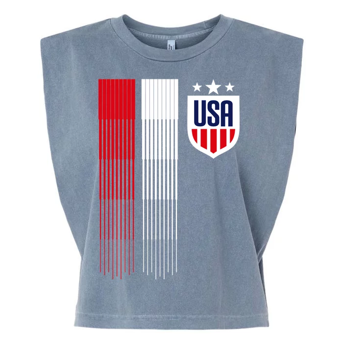 USA Women's Soccer Garment-Dyed Women's Muscle Tee