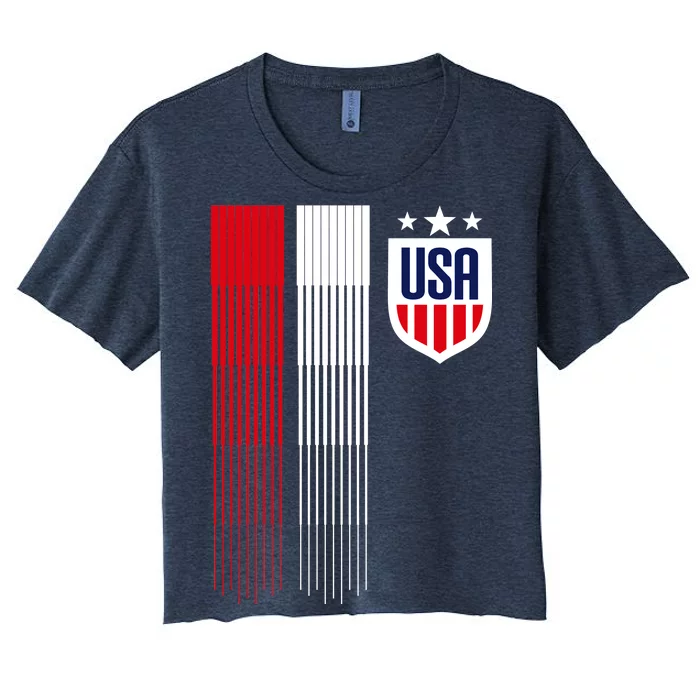 USA Women's Soccer Women's Crop Top Tee