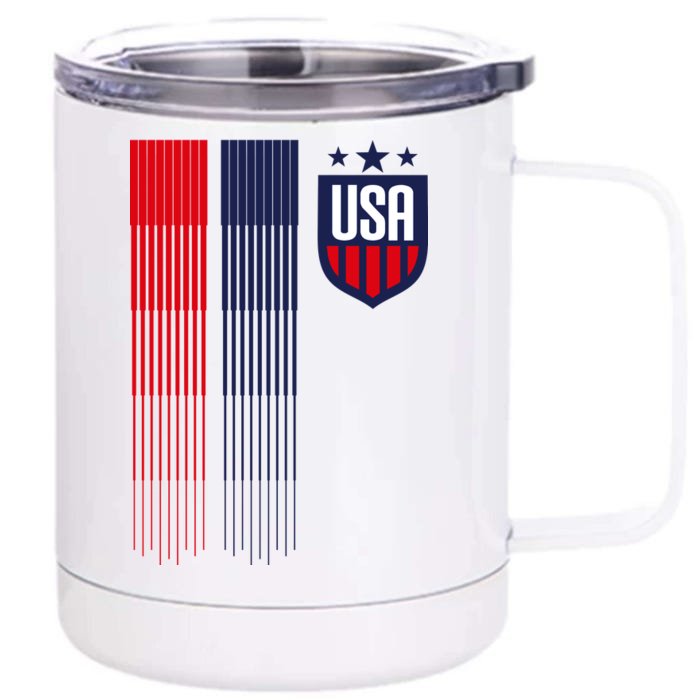 USA Women's Soccer Front & Back 12oz Stainless Steel Tumbler Cup