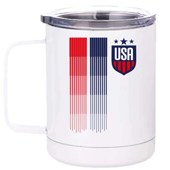 USA Women's Soccer Front & Back 12oz Stainless Steel Tumbler Cup