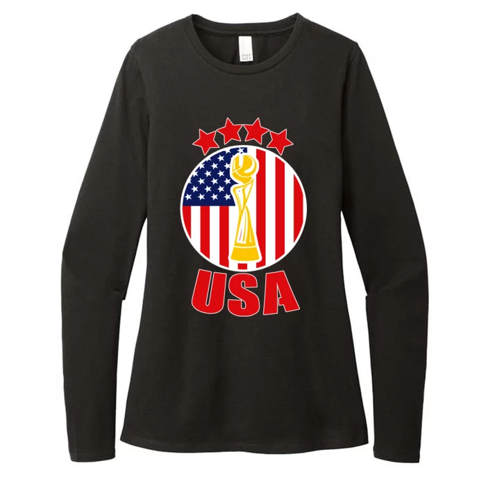 USA Women's Soccer Championship Womens CVC Long Sleeve Shirt