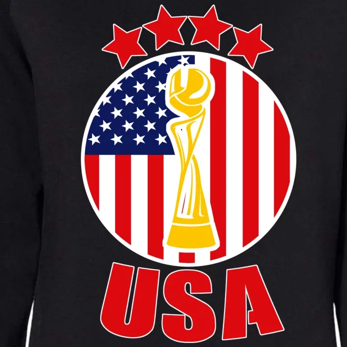 USA Women's Soccer Championship Womens California Wash Sweatshirt