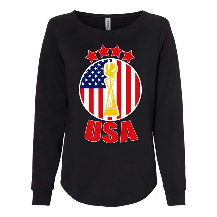 USA Women's Soccer Championship Womens California Wash Sweatshirt